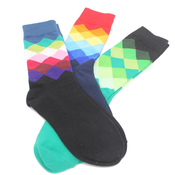 3 Pairs Cotton Colourful Socks