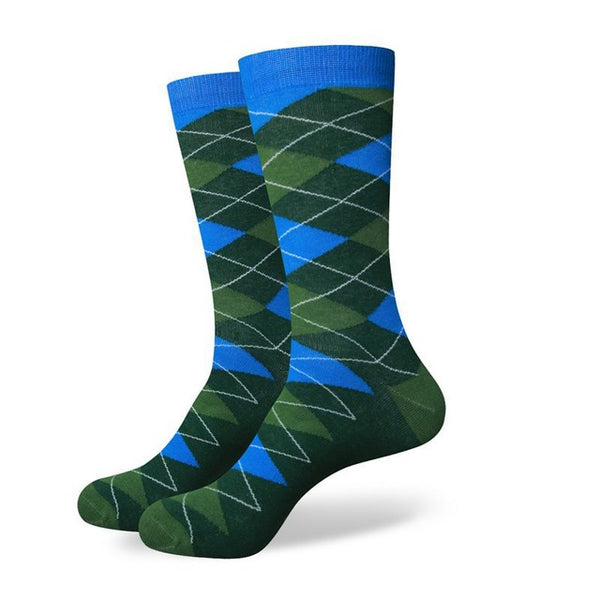 Colourful Chess Cotton Socks Unit