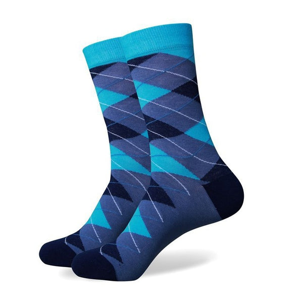 Colourful Chess Cotton Socks Unit