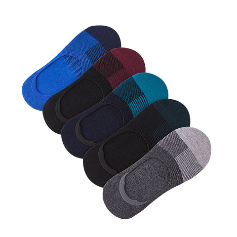 5 Pairs No Show Colourful Socks